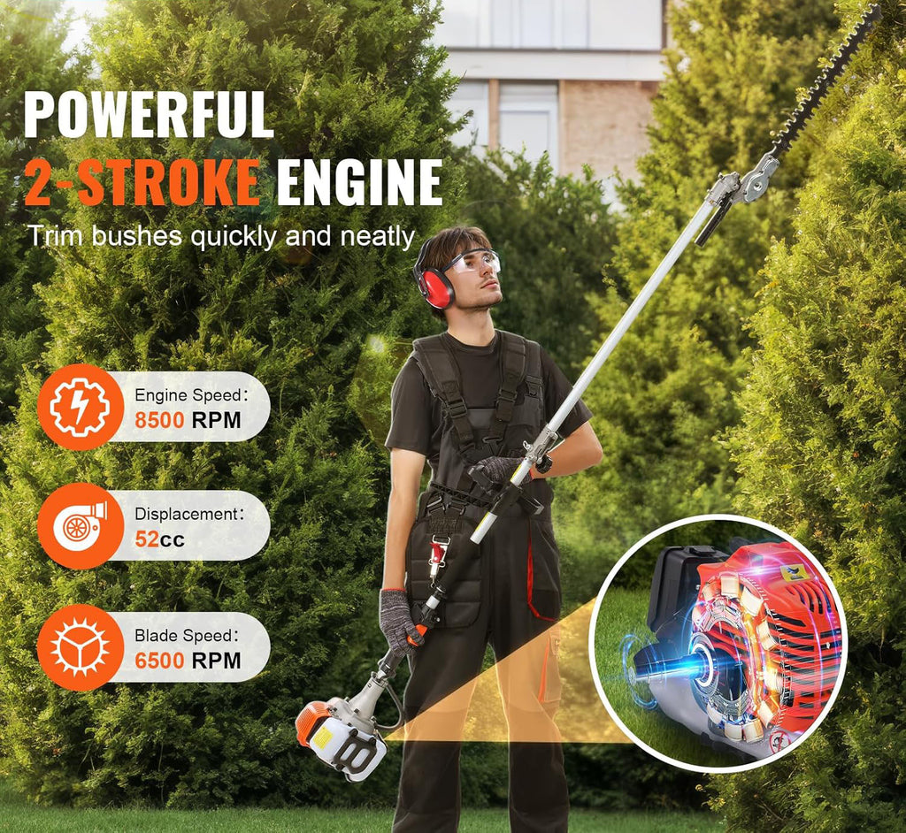Gas Powered 6-in-1 Multi-Functional Garden Tool Kit